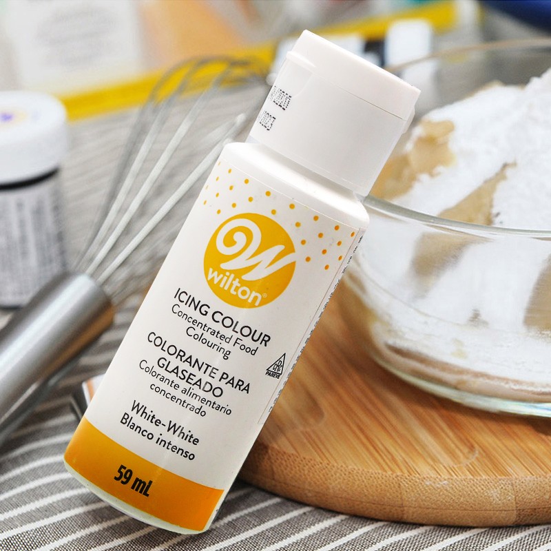 wilton美国惠尔通食用白色色素翻糖奶油霜巧克力色素59ml水油两用