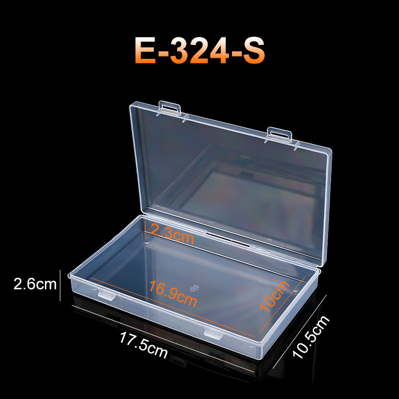 样品盒 收纳 透明 小螺丝 配件杂物塑料电子零件盒塑料盒透明收纳盒 E-324-S