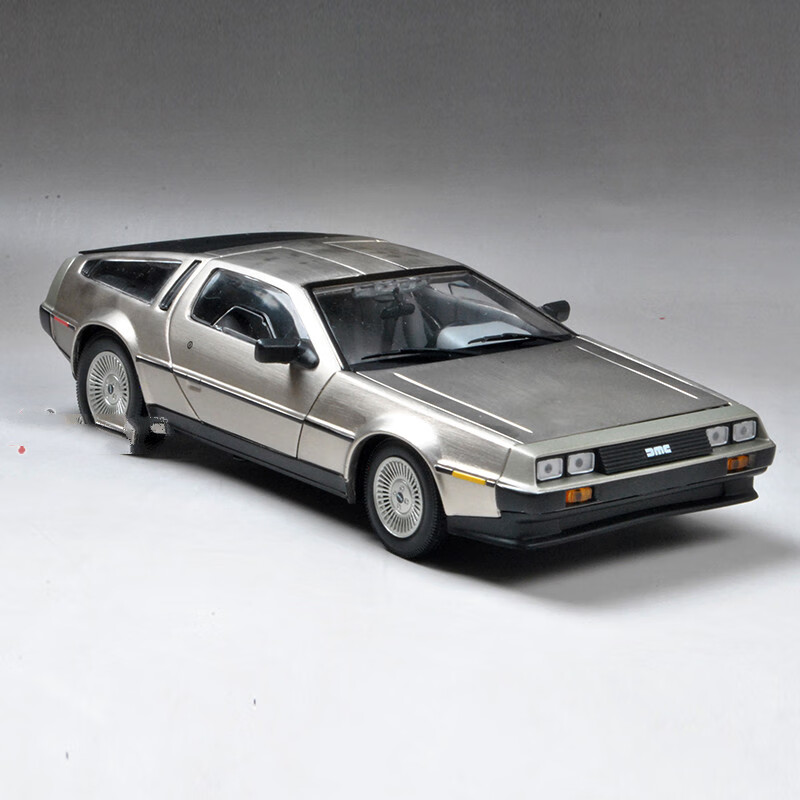 回到未来 合金车模 dmc-12 太阳星1:18 头号玩家仿真汽车模型 回到