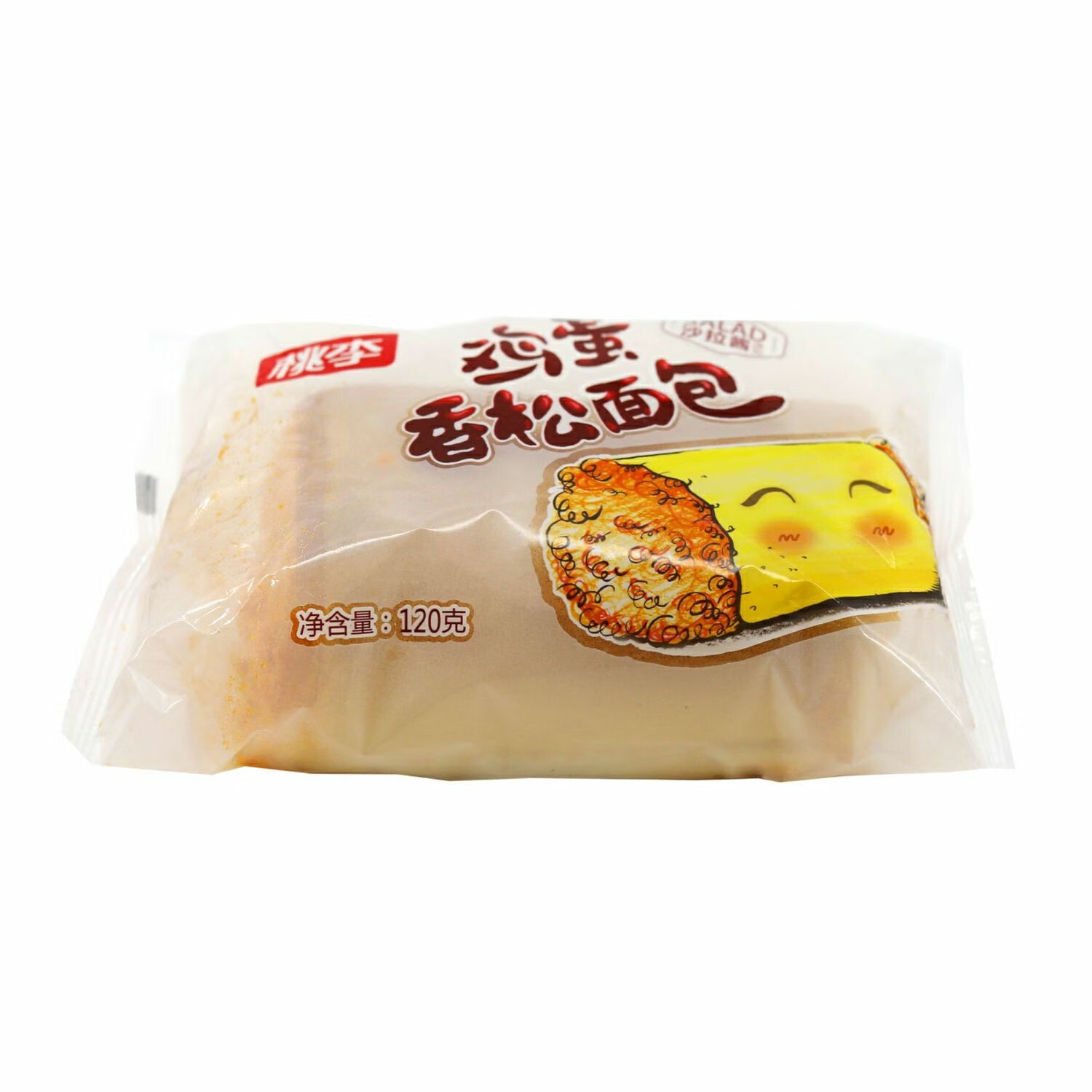 桃李四川桃李面包 鸡蛋香松面包 零食充饥夹心短保(120g/袋)速食即食