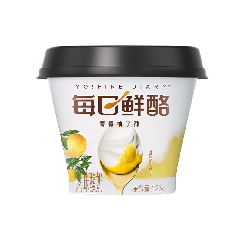 蒙牛每日鲜酪低温酸奶风味酸奶风味酸牛乳桂花桂花马蹄酪味 青青柚子