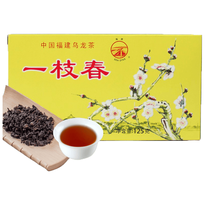 海堤中粮中茶厦门海堤茶叶xt801福建乌龙茶一枝春口粮茶便宜茶125g/盒