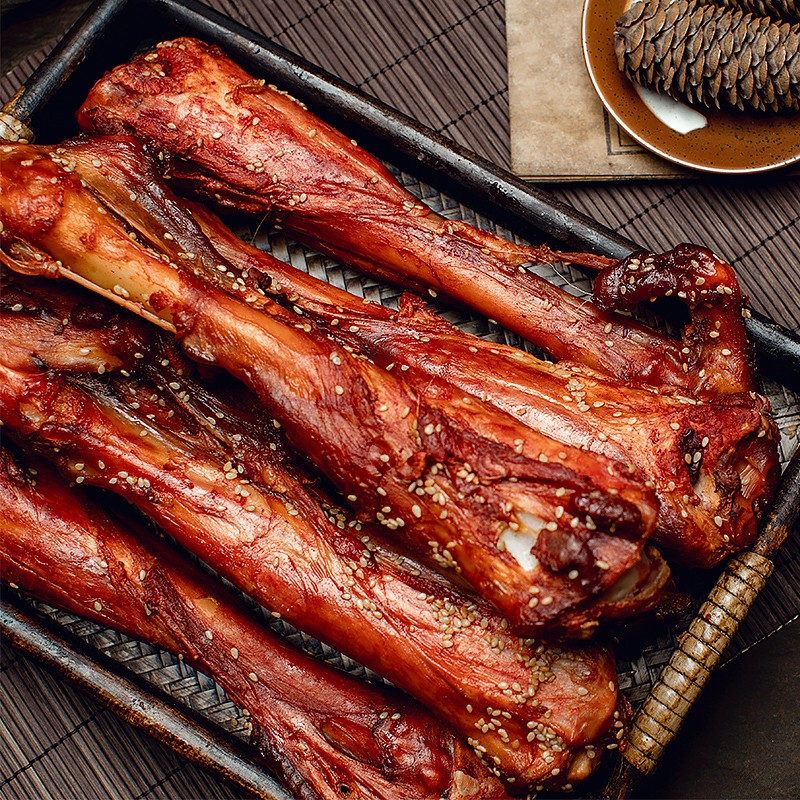 蒙益烤羊小腿内蒙古羊肉呼伦贝尔特产秘制现烤新鲜烤羊腿美食零食