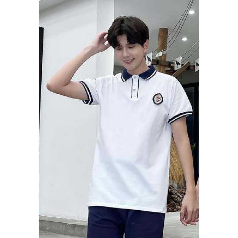 思慕登中学生体恤班服毕业照夏季t恤学院风初中高套装短袖高三校服 男