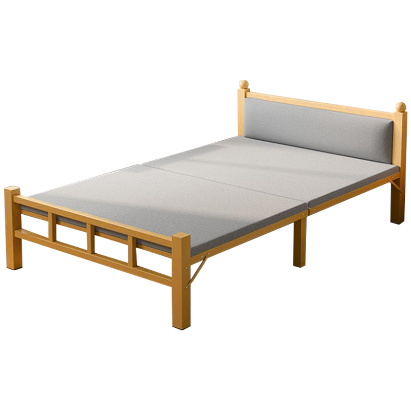 L&S折叠床家用可折叠单人床简易便携小床出租屋午睡床1.2米铁床 BGC832 80CM