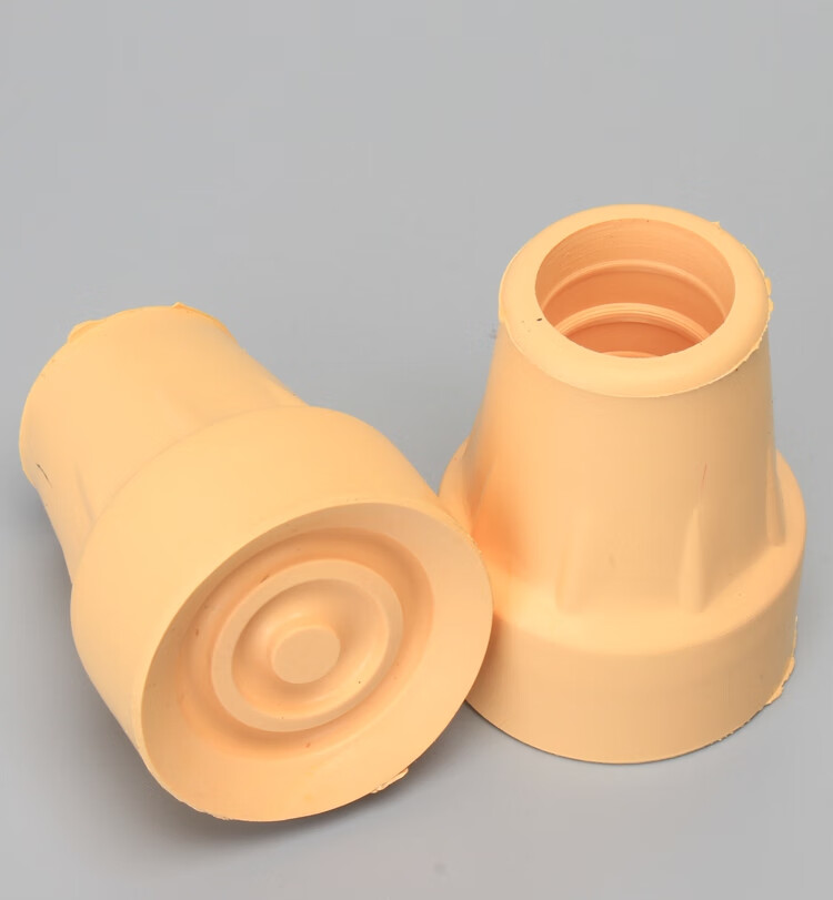 腋下拐配件 拐杖 双拐 脚垫 防滑垫 yu860 底塞 一 对 姜黄色 对 姜