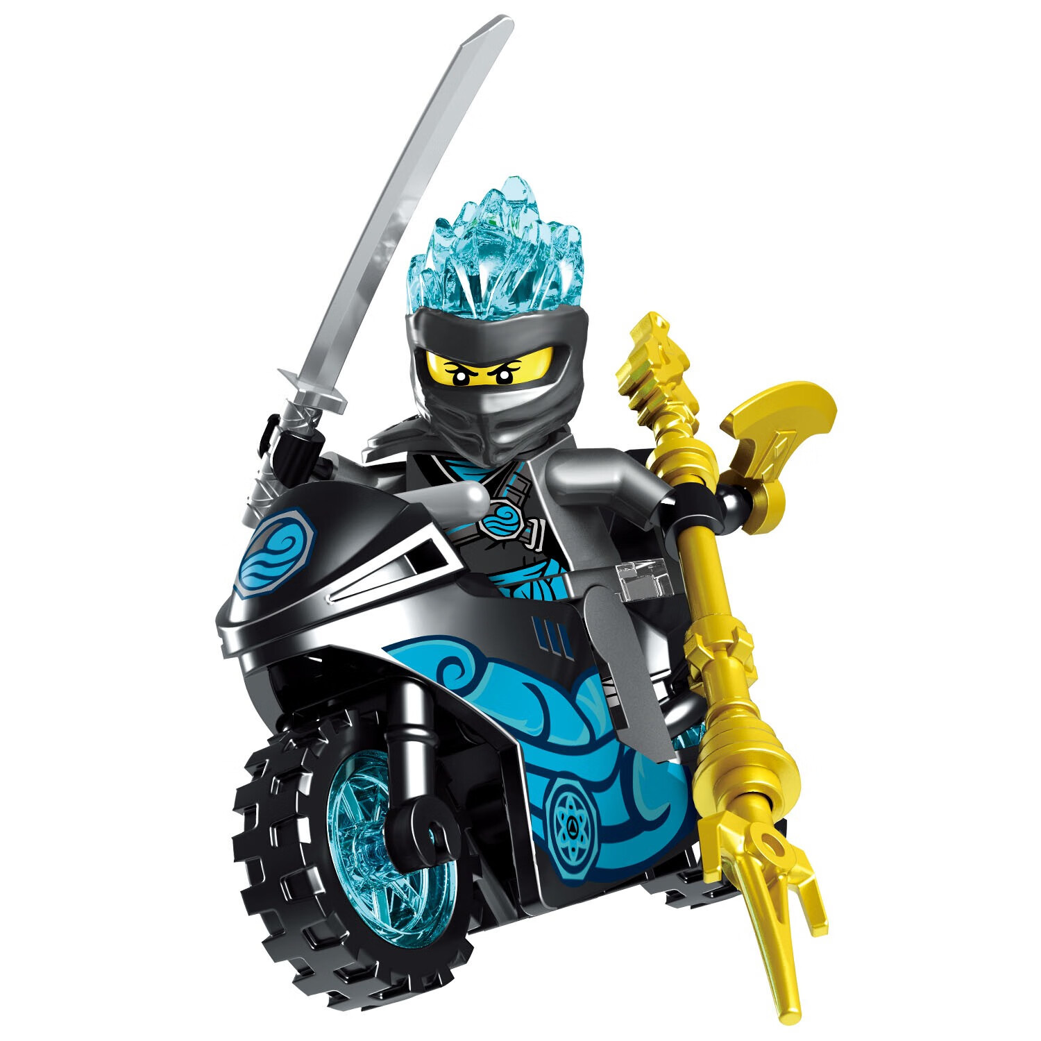 幻影忍者第十四季人仔摩托车兼容乐高积木凯杰劳埃德男孩玩具礼物 b