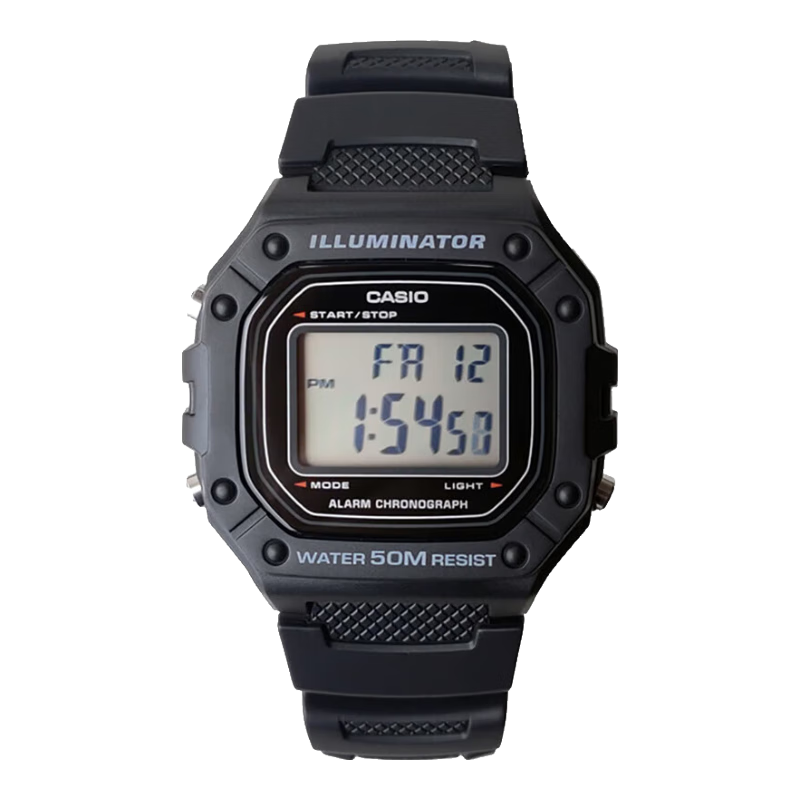 ���ڲ���������ŷ��CASIO������ŷ�ֱ�С�����ˮ���Ե��ӱ���쭰���ͬ����Ůѧ���˶��ֱ� W-218H-1B 129Ԫ