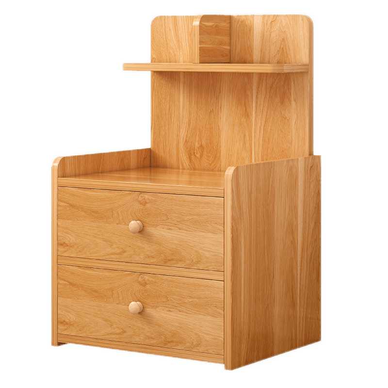 曼莎佳人 简易床头柜卧室床边柜简约现代北欧经济型迷你储物收纳柜带抽屉置物柜 单抽暖白