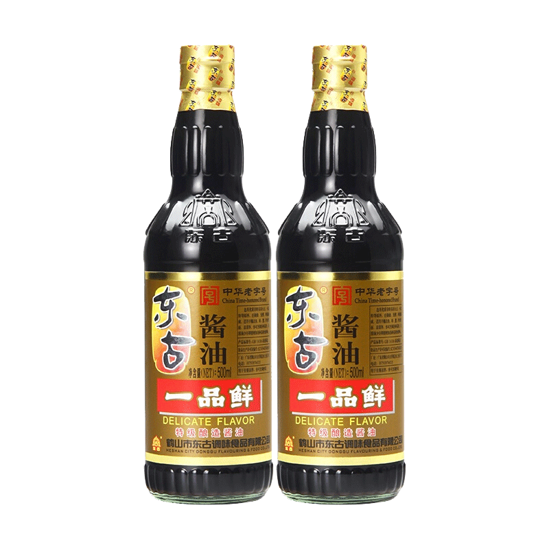 东古一品鲜酱油500ml  炒菜烹饪厨房调味品 2瓶
