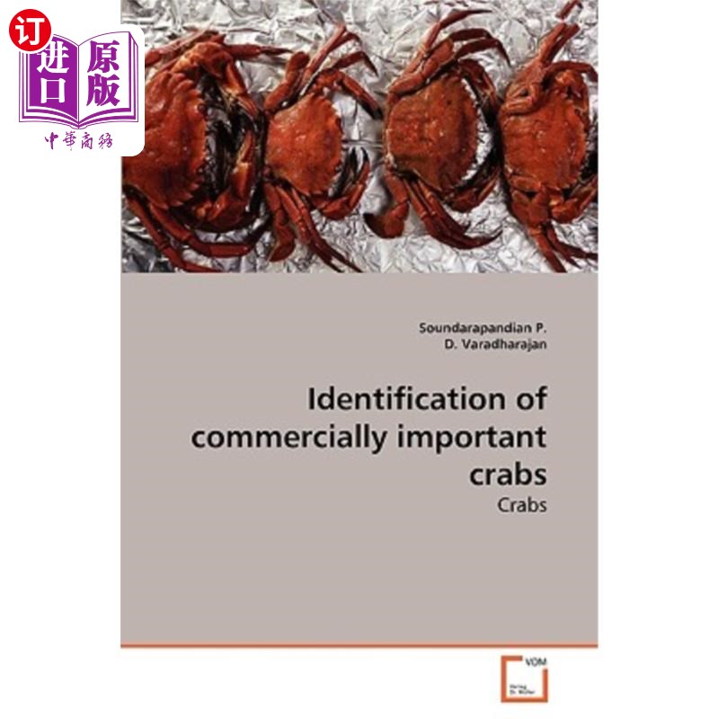海外直订identification of commercially important crabs 重要商业