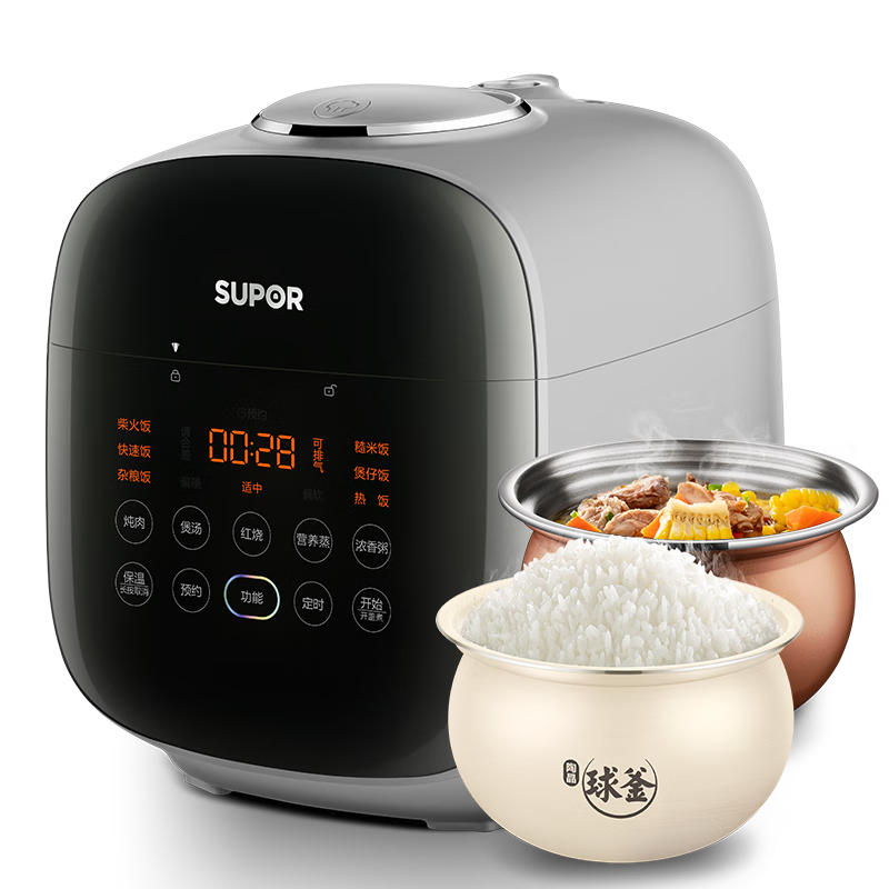 �ղ�����SUPOR�������Ҳ����������ҵ�ѹ����2.3L��������������316L������23FC8039Q˫���緹�Ҹ�ѹ��1-3��