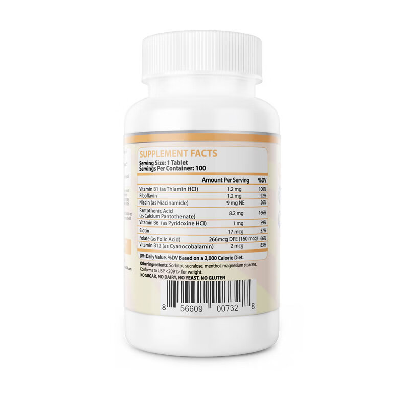 ProNuCare普纽凯 复合维生素B100片 B1 B2 B3 B5 B12 溯源进口