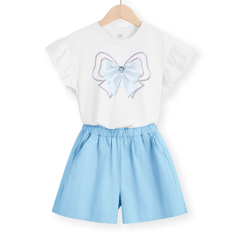 ��ά˹Ůͯ�ļ���װ2025�¿�Ů��ͯ����ľ���߶����ͯ�����̿���װ�·� ������100%������/J��Ҷè 160