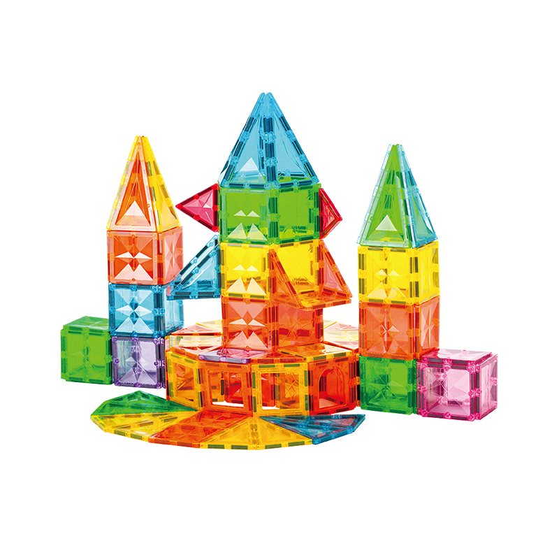 思创【到手171含摩天轮】思创星钻彩窗磁力片自由拼装玩具兼容GIROMAG 171PCS