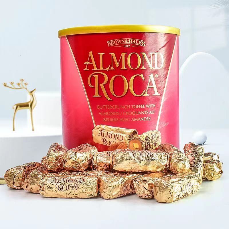 乐家杏仁酥心糖Almond Roca巧克力喜糖零食礼盒822g乐嘉 822g罐装杏仁糖