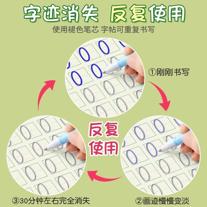 六品堂 幼儿园字帖凹槽控笔训练练字帖儿童启蒙一年级小学生楷书正楷体幼儿学前班写字贴数字拼音笔画文具 全套5本(送笔芯16支+笔杆+握笔器)