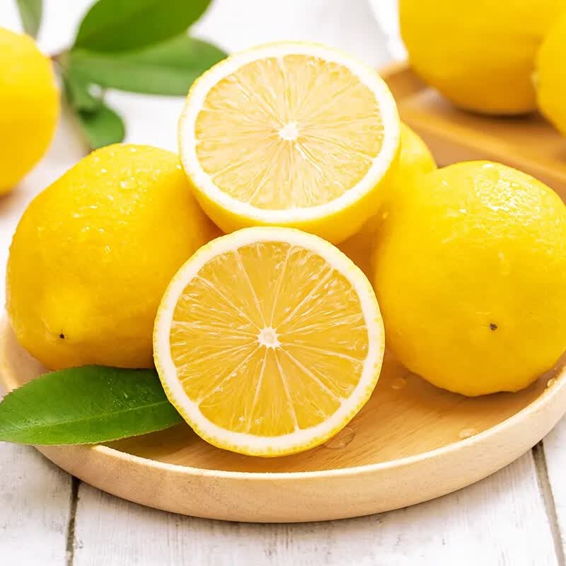 译蒙之味 四川安岳黄柠檬新鲜现摘当季孕妇水果皮薄一级香水柠檬独立包装 5斤一级大果【单果180-230g】彩袋装