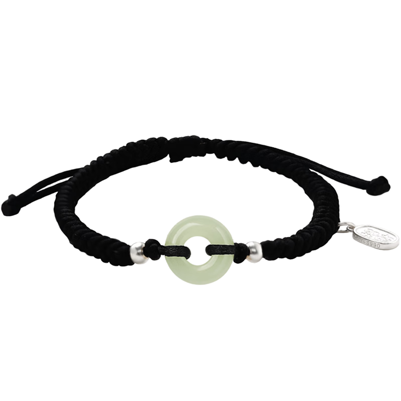 炙真银楼田玉平安扣纯足银手链男女款购买价格走势图|怎么看手链脚链的价格走势曲线