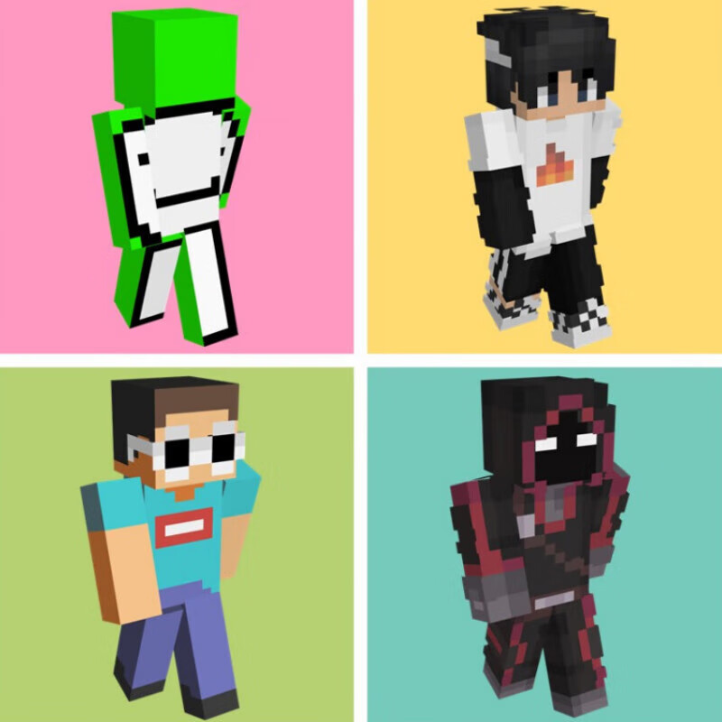 云漫卿我的纸模图纸可动我的dream松饼小队乔治人物史蒂夫him纸 松饼