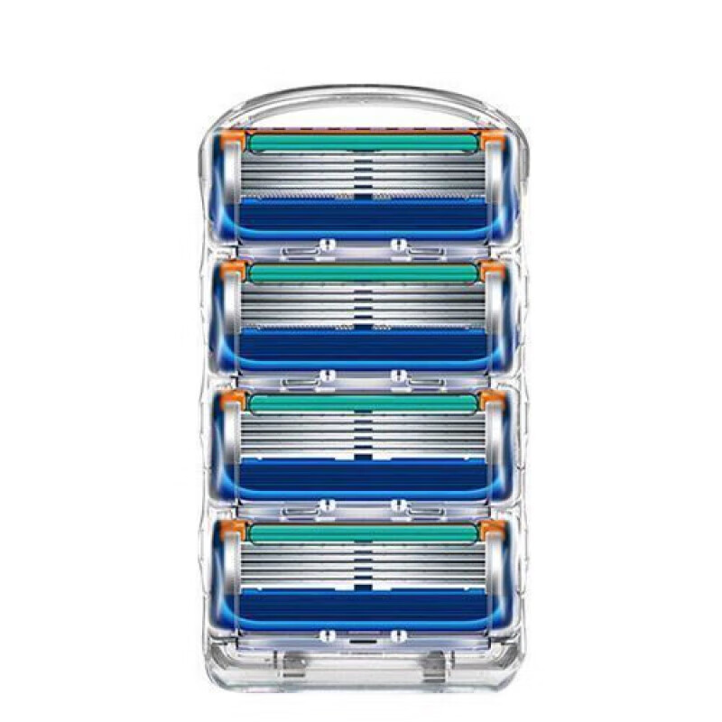 洁锐德国手动剃须刀5刀头老式刮胡刀五层刀片刮脸刀剃毛刀架 5层4刀头