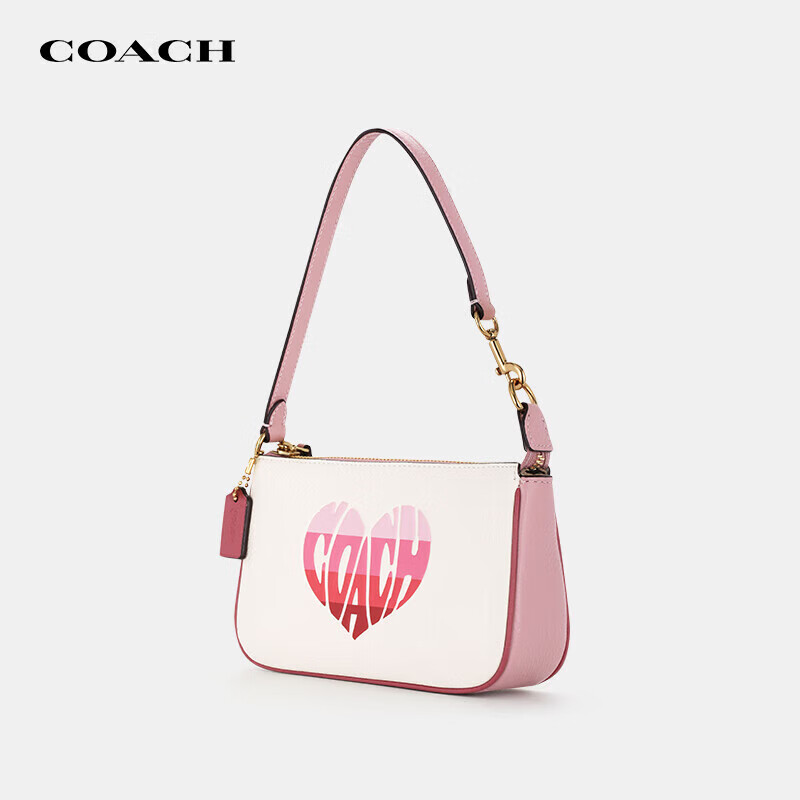 蔻驰(coach)女包 小号手提包时尚百搭心形印花腋下单肩包ca797 imcah