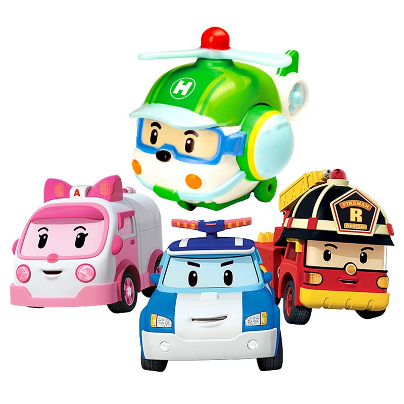 车男孩女孩宝宝玩具抖音网红同款警车救援车儿童玩具 珀利救援车3703