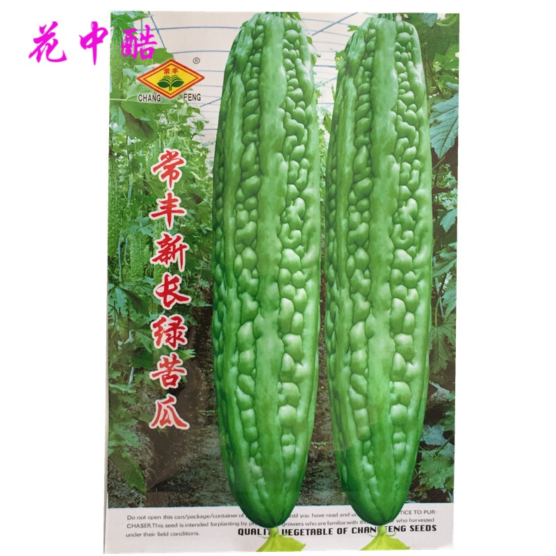 花中酷    苦瓜种子 绿苦瓜 长白苦瓜 易播种 蔬菜种子 产量好原包装