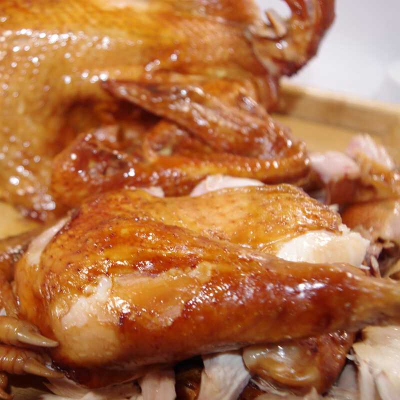 十里馋芥末鸡潍坊山东潍坊特产特色潍县芥末鸡扒鸡烧鸡整鸡卤味熟食小