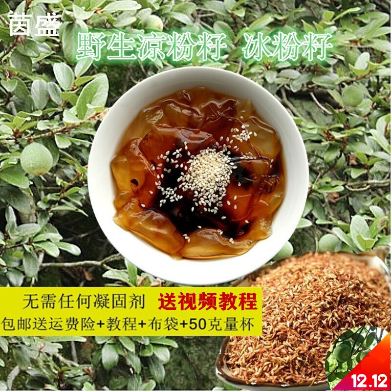 千畅安凉粉籽 手搓冰粉籽薜荔果爱玉凉粉果籽手工冰粉250冰籽dda