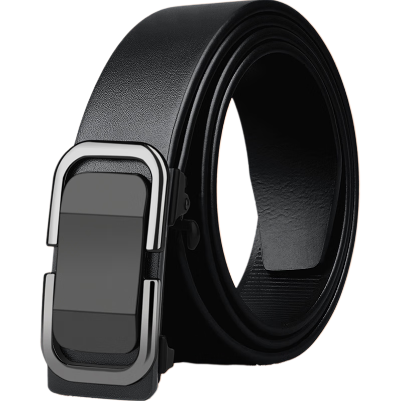 viney无牙自动扣裤腰带内扣头层牛皮中青年商务裤带奢侈品