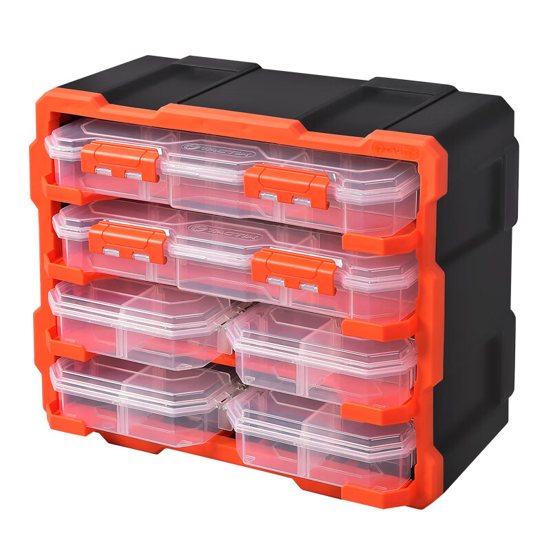 拓为（Tactix） 收纳盒零件分格收纳箱抽屉式分类整理工具盒电子元件螺丝盒玩具积木桌面储物盒 320672