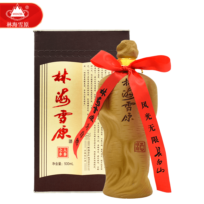 林海雪原(widness)人参之乡白酒 浓香粮食酒 42度 礼盒装 吉林特产