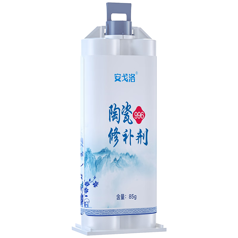 安戈洛 陶瓷修补剂釉面瓷砖裂缝洗手盆修复专用胶浴缸马桶水箱破损补漏 陶瓷修补剂（浅灰色5支装）