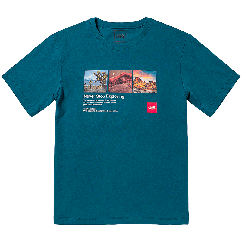 北面(the north face)短袖t恤情侣户外舒适透气运动t恤夏季新款81n7
