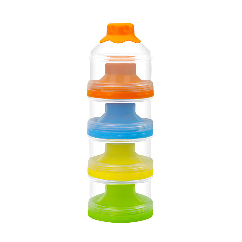 创京懿选奶粉分装盒便携外出奶粉盒式密封四层带奶粉格婴儿分隔宝宝