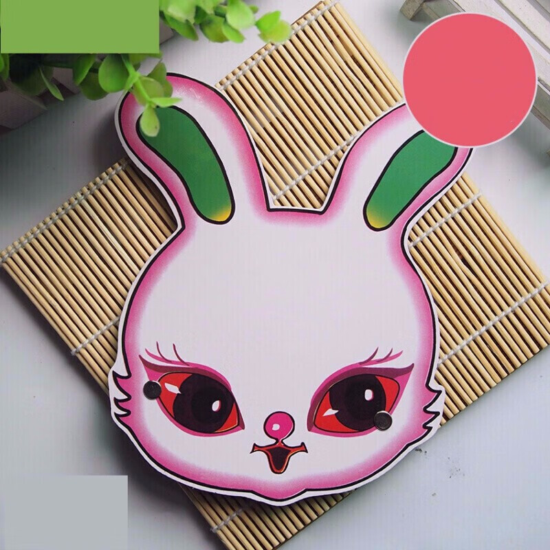 新款幼儿园教学用品儿童游戏面具舞台表演道具角色扮演动物头饰小白兔