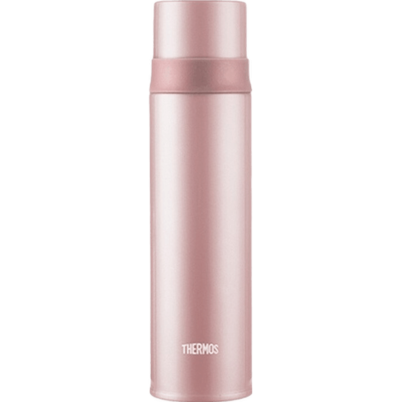 膳魔師（THERMOS）保溫杯316不銹鋼高檔水杯時(shí)尚便攜式子彈頭男女式杯子FFM-520/370 玫瑰金 520ml