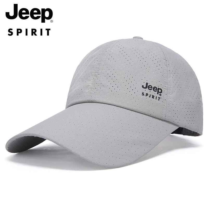 Jeep吉普帽子男士棒球帽网眼速干透气鸭舌帽户外太阳帽钓鱼登山遮阳帽