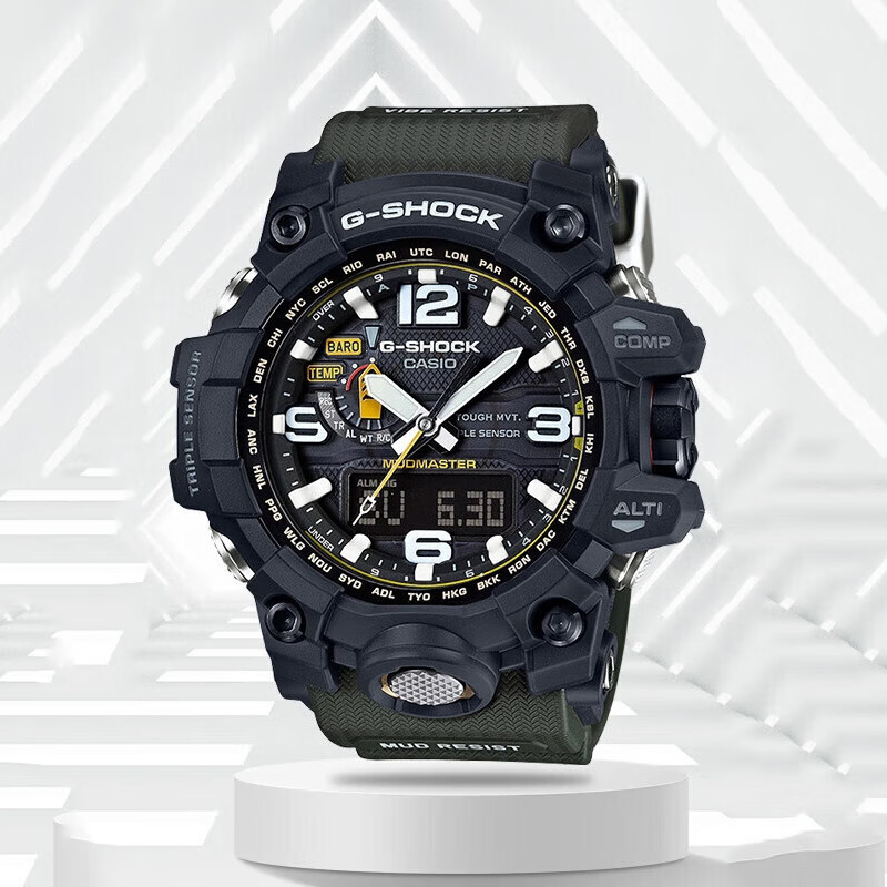 卡西欧(casio)g-shock 大泥王 防泥温度气压感应太阳能 男表 gwg-1000