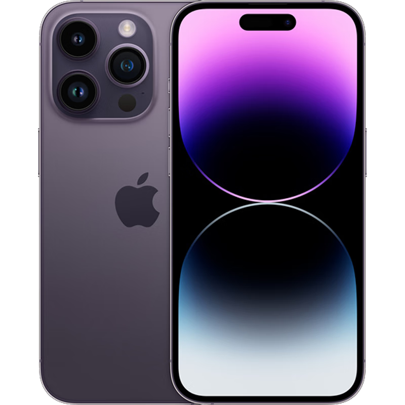 Apple iPhone 14 Pro (A2892) 支持移动联通电信5G 双卡双待手机 暗紫色 256GB 会员专享版