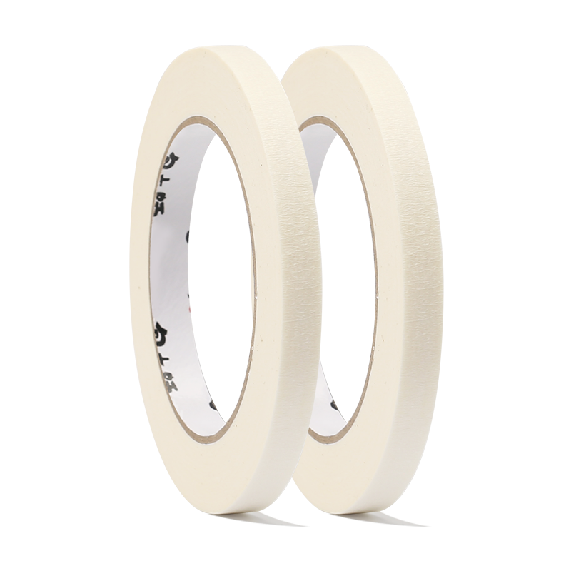 包大师美纹纸胶带10mm*50m*2卷/筒喷漆装修手撕纸胶带美缝贴结婚墙纸贴无痕贴美术纸胶带分色