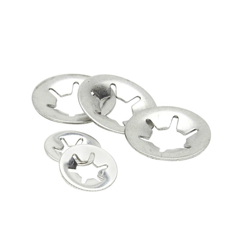 施韵令不锈钢65锰钢轴承夹挡圈内齿锥形弹簧垫圈m25-m12 304轴夹m3*9