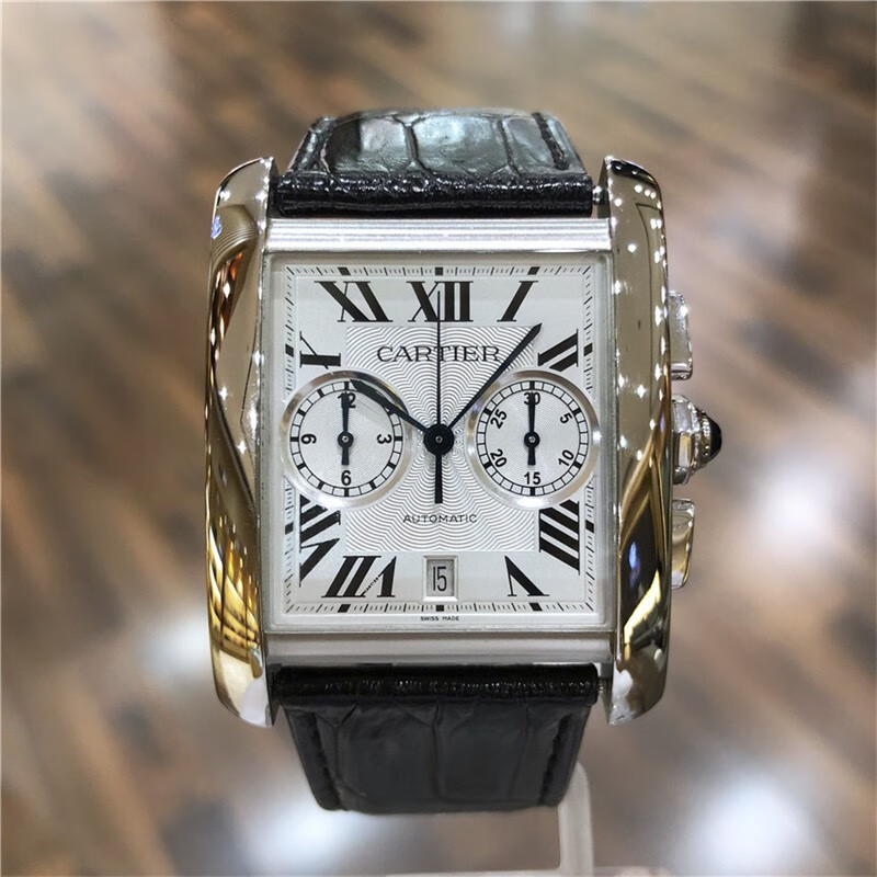【二手95新】卡地亚男表坦克系列自动机械瑞士奢侈品二手手表钟表腕表