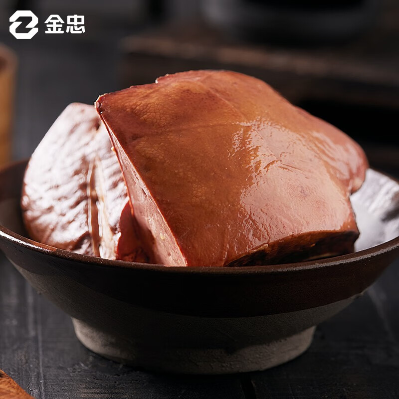 金忠食品（JINZHONG FOOD）香卤猪肝四川特产开袋即食酱卤五香猪肝熟食下酒菜冷藏卤菜零食 酱卤猪肝180g*3袋装