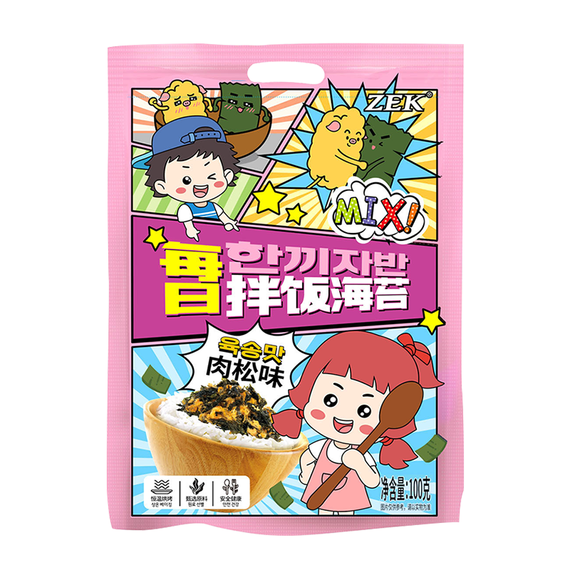 ZEK香脆拌饭海苔肉松味的销量走势、独特口感和营养健康