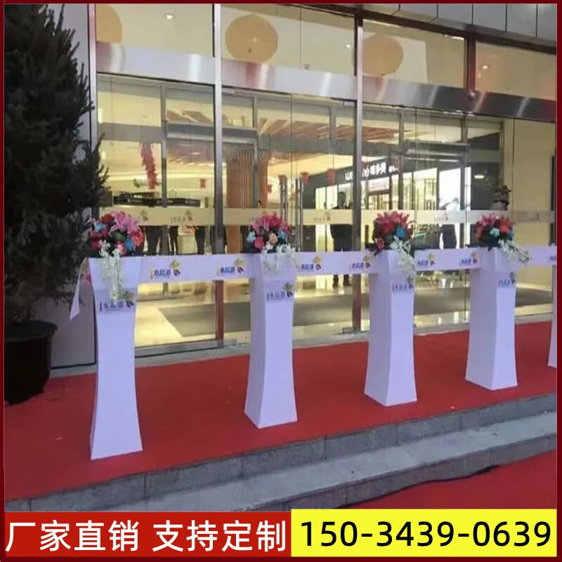 开业剪彩柱 剪彩仪式柱子 商场开业庆典剪彩花柱 舞台道具剪彩柱