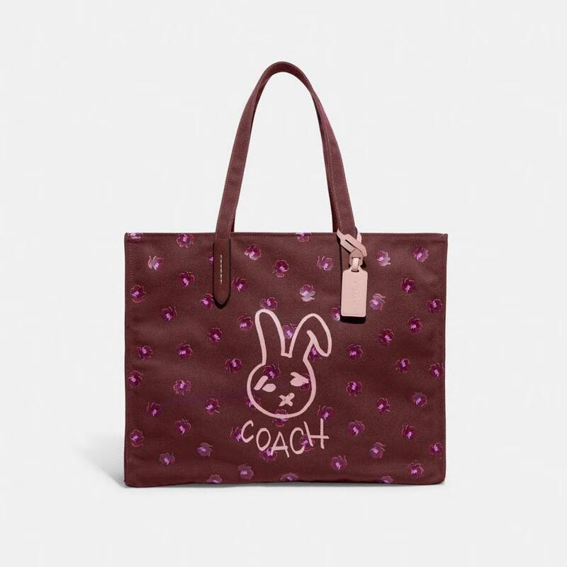 蔻驰(coach)女包 lunar new year tote 42 兔年限定手提包兔子图案单