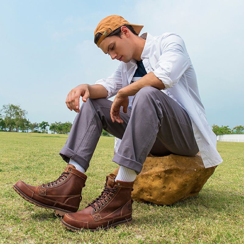 timberland添柏岚马丁靴户外徒步休闲鞋男鞋经典高帮鞋靴|15551 1555