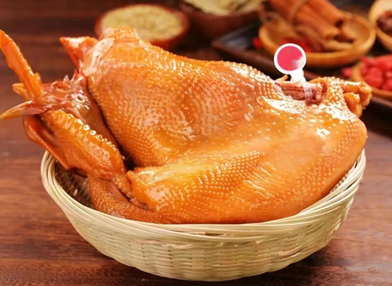 梦信新鲜现做当日出锅河南特产原产地发 五香烧鸡800克